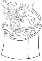 coloriage ratatouille remy fait la cuisine